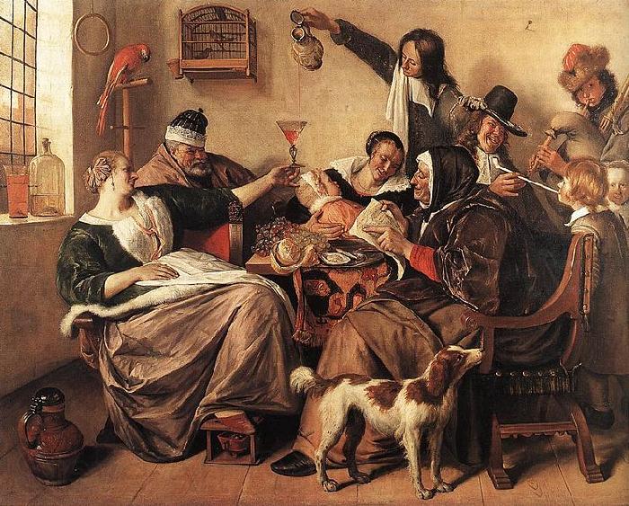 Jan Steen The way you hear it is the way you sing it France oil painting art